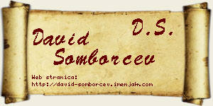 David Somborčev vizit kartica
